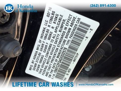 Used 2016 Honda Civic LX image 4