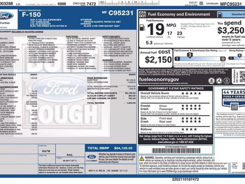 Certified 2021 Ford F150 Lariat AWD/4WD image 46