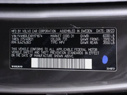 Certified 2024 Volvo XC90 T8 Plus w/ Protection Package Premier image 16