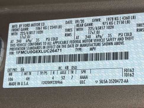 Used 2020 Ford Escape SE FWD image 28