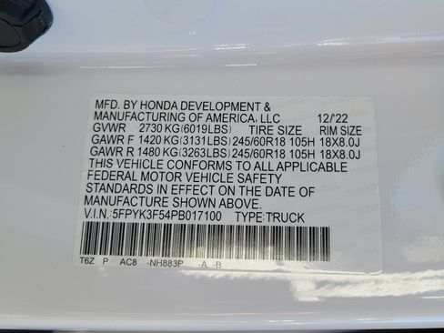 Used 2023 Honda Ridgeline RTL image 19