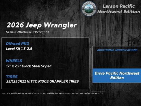 New 2026 Jeep Wrangler Sport image 3