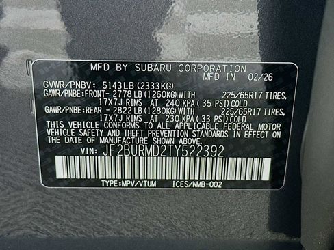 New 2026 Subaru Outback Wilderness AWD/4WD image 31
