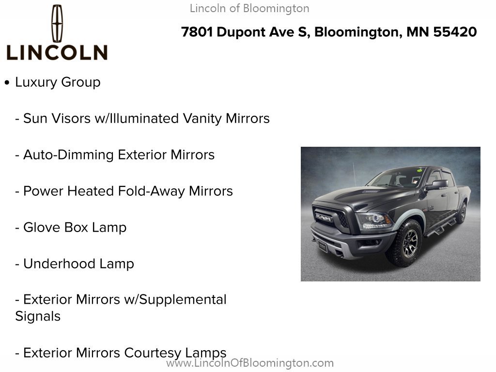 Used 2016 RAM 1500 Rebel w/ Luxury Group AWD/4WD image 9