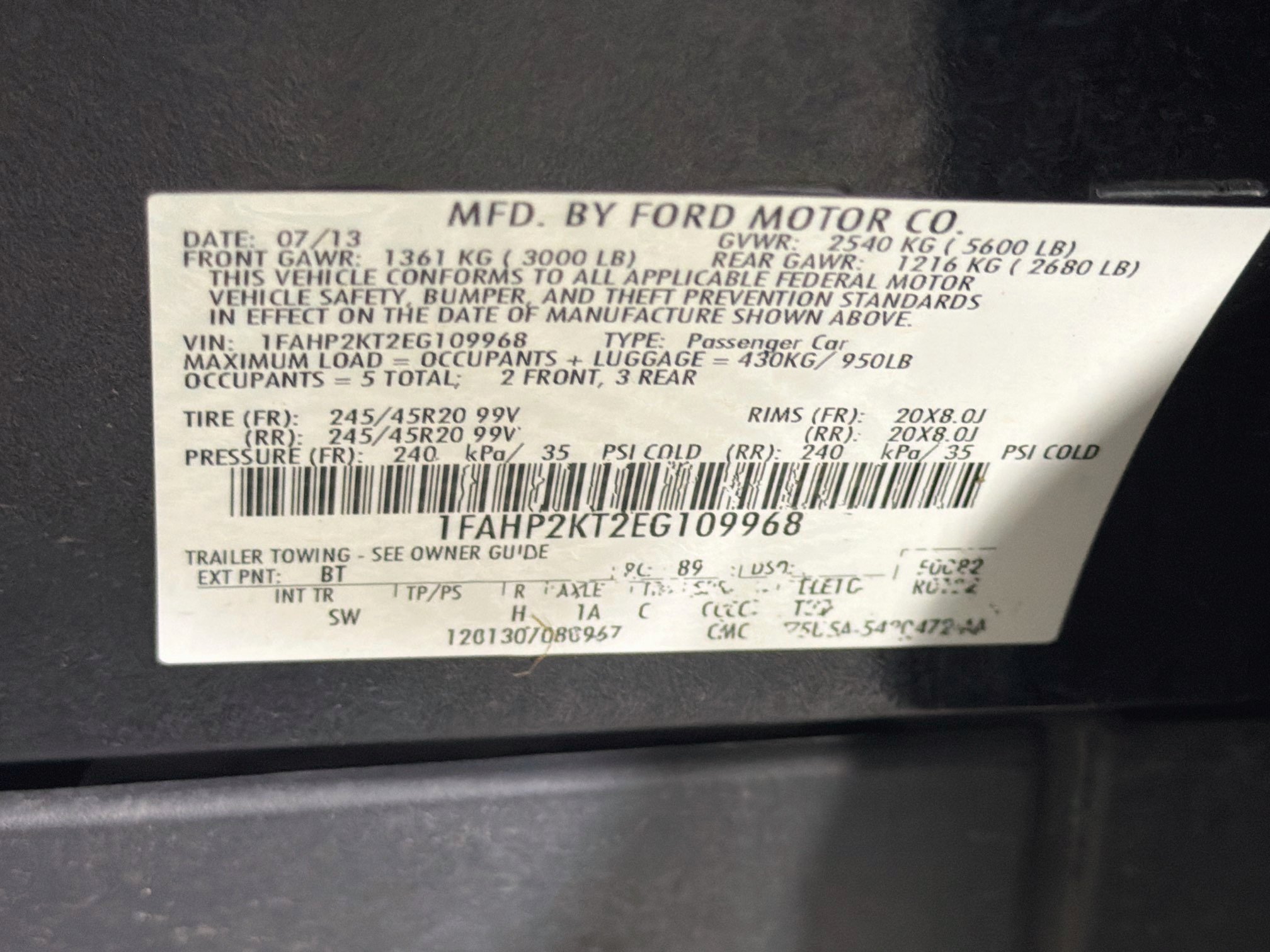 Used 2014 Ford Taurus SHO w/ Equipment Group 401A AWD/4WD image 12