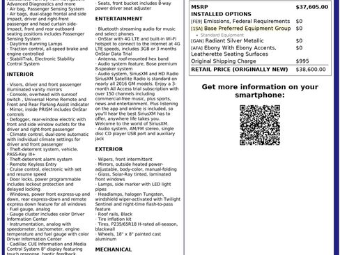 Used 2016 Cadillac SRX FWD image 3