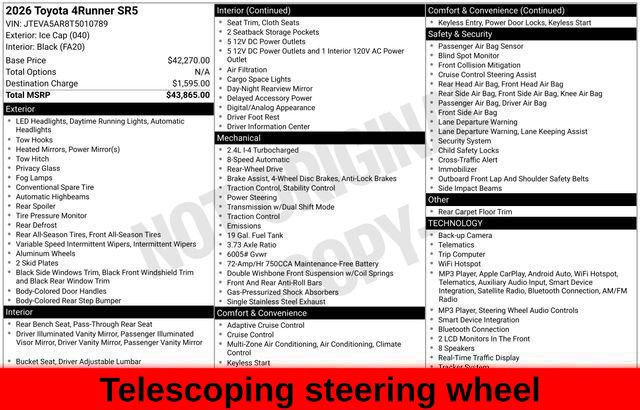Used 2026 Toyota 4Runner SR5 RWD image 71