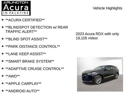 Certified 2023 Acura RDX w/ Technology Package image 7