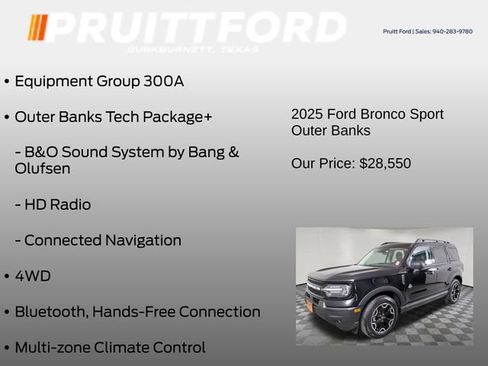 Used 2025 Ford Bronco Sport Outer Banks w/ Outer Banks Tech Package+ image 7