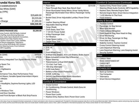 Certified 2024 Hyundai Kona SEL w/ Convenience Package FWD image 29