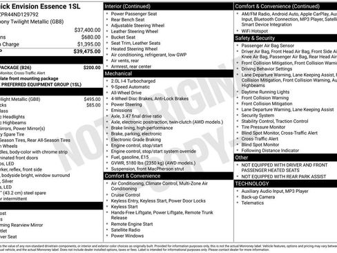 Used 2022 Buick Envision Essence w/ Safety Package image 7