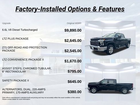 Used 2022 Chevrolet Silverado 2500 LTZ w/ LTZ Plus Package AWD/4WD image 3