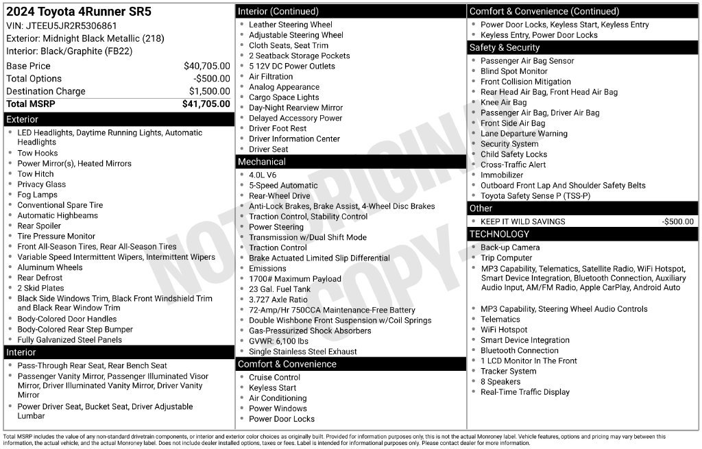 Used 2024 Toyota 4Runner SR5 RWD image 2