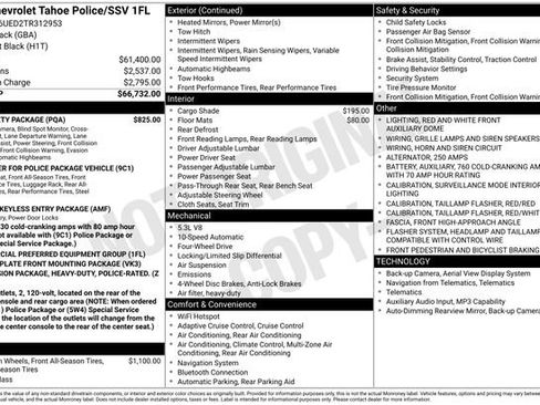 New 2026 Chevrolet Tahoe 4WD w/ 1FL Safety Package image 2