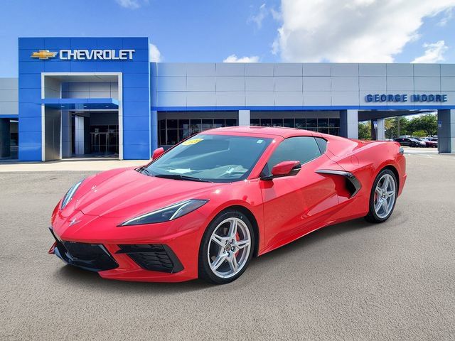 Certified 2021 Chevrolet Corvette Stingray Coupe w/ Chrome Exterior Badge Package RWD image 2