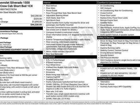 Used 2021 Chevrolet Silverado 1500 Custom AWD/4WD image 2