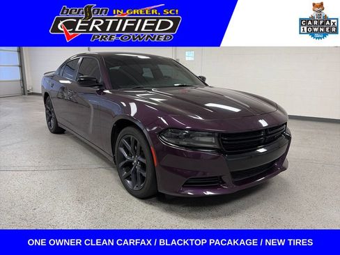Used 2021 Dodge Charger SXT w/ Blacktop Package RWD image 1
