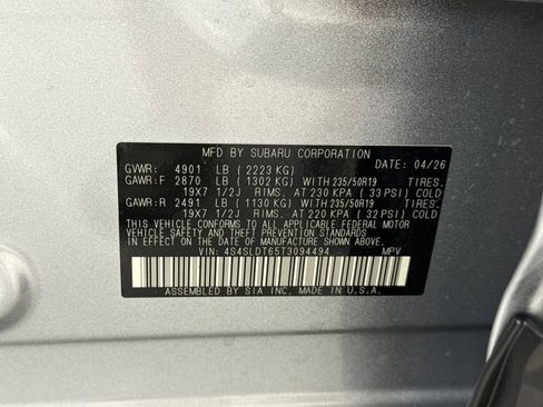New 2026 Subaru Forester Touring AWD/4WD image 30