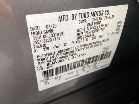 Used 2020 Lincoln Aviator Grand Touring w/ Elements Package Plus image 37