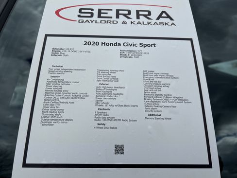 Used 2020 Honda Civic Sport image 26