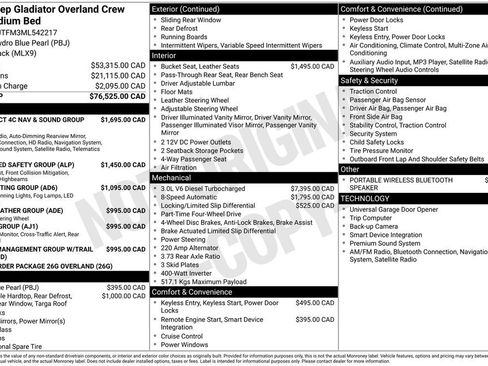 Used 2021 Jeep Gladiator Overland w/ Uconnect 4C Nav & Sound Group image 6