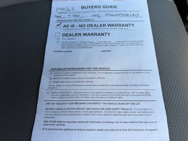 Used 2022 Ford F550 4x4 Crew Cab Super Duty image 44
