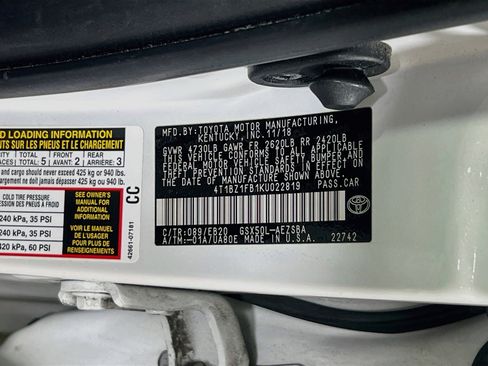 Used 2019 Toyota Avalon Touring w/ All Weather Liner Package FWD image 32