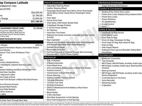 Used 2017 Jeep Compass Latitude w/ Popular Equipment Group FWD image 5
