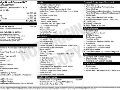 Used 2017 Dodge Grand Caravan SXT w/ Blacktop Package FWD image 2