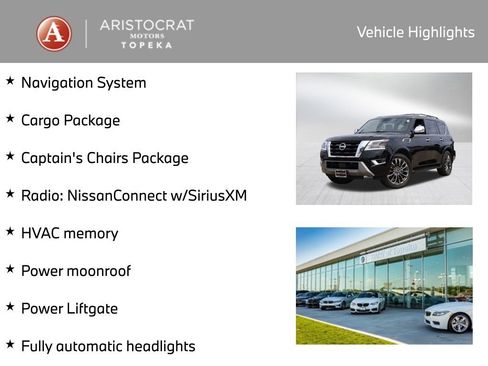 Used 2024 Nissan Armada Platinum w/ Captain's Chairs Package AWD/4WD image 2