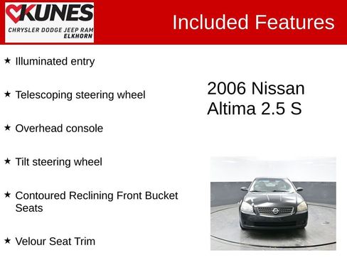 Used 2006 Nissan Altima 2.5 S w/ (P01) Special Edition Pkg image 4