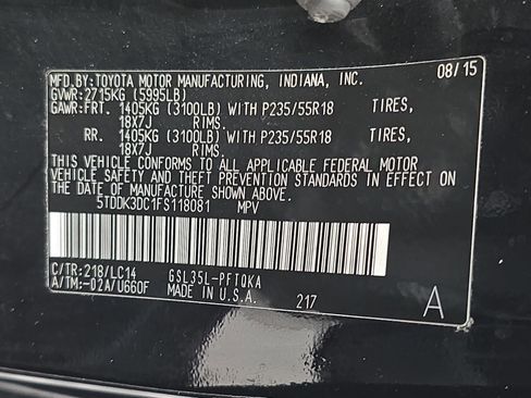 Used 2015 Toyota Sienna XLE image 36