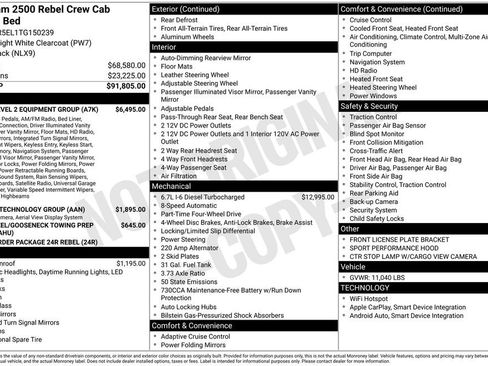 New 2026 RAM 2500 Rebel w/ Rebel Level 2 Equipment Group image 39