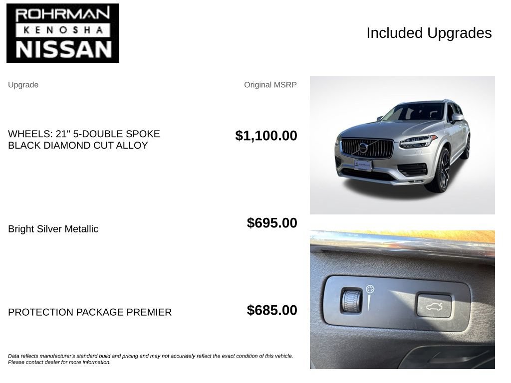 Used 2021 Volvo XC90 T6 Momentum w/ Protection Package Premier AWD/4WD image 4