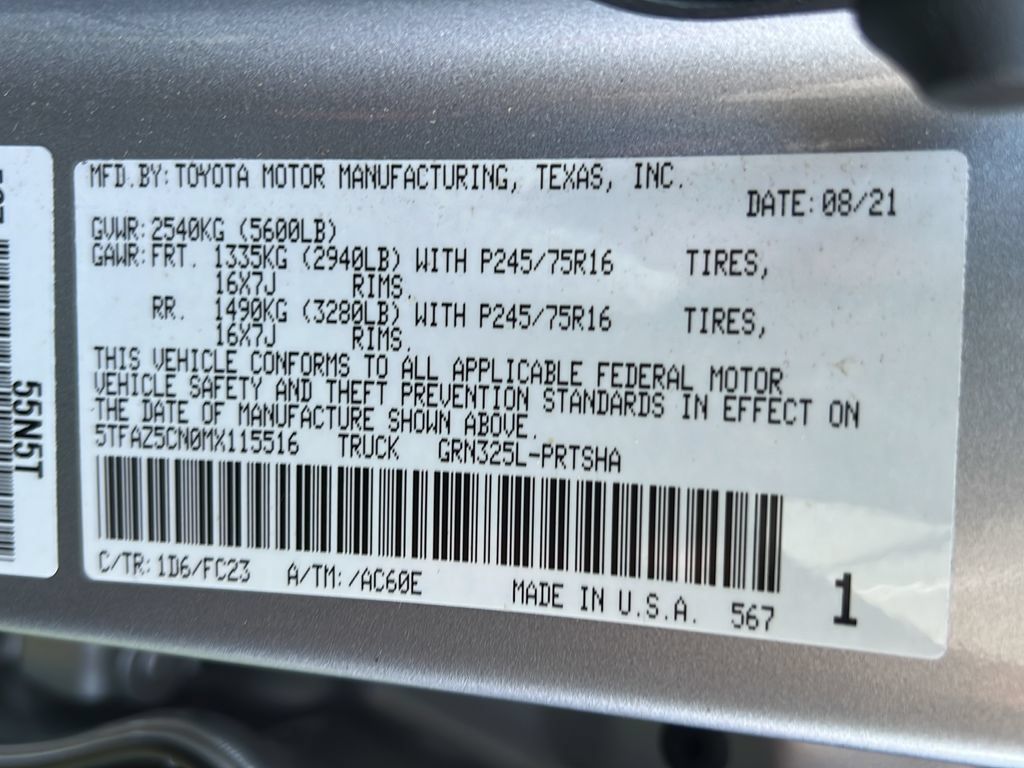 Certified 2021 Toyota Tacoma SR5 RWD image 25