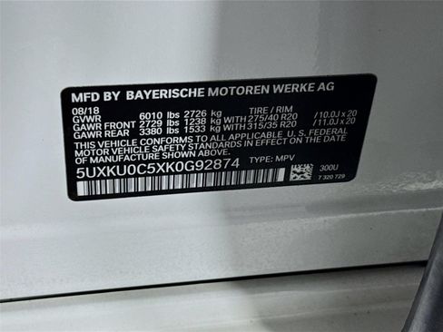 Used 2019 BMW X6 sDrive35i w/ M Sport Package RWD image 34