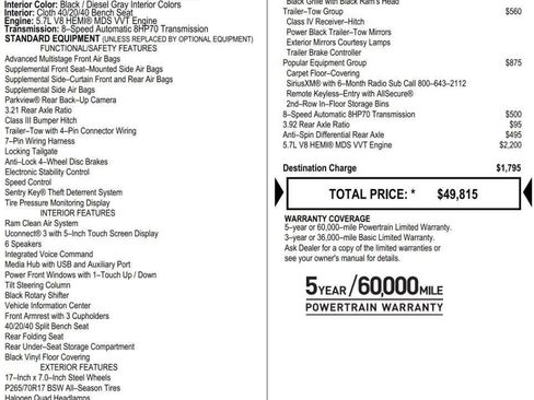 Used 2022 RAM 1500 Tradesman w/ Popular Equipment Group AWD/4WD image 8
