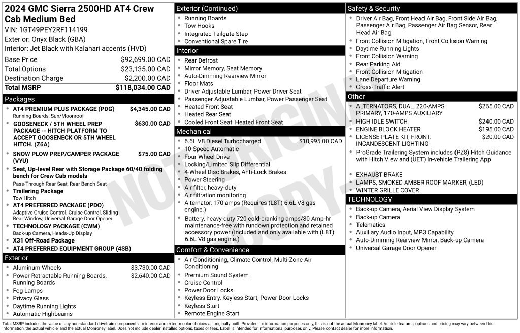 Used 2024 GMC Sierra 2500 AT4 w/ AT4 Premium Plus Package AWD/4WD image 2