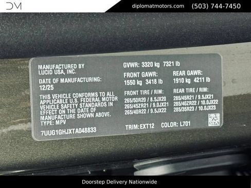 Used 2026 Lucid Gravity Grand Touring AWD/4WD image 52