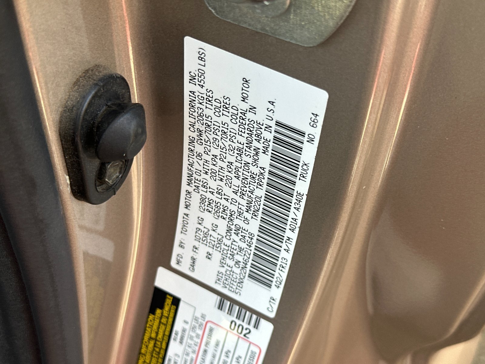 Used 2006 Toyota Tacoma 2WD Regular Cab w/ Enhancement Pkg image 25