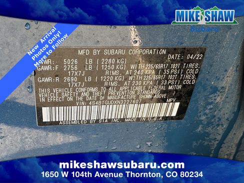 Used 2022 Subaru Outback Wilderness w/ Wilderness Package image 31