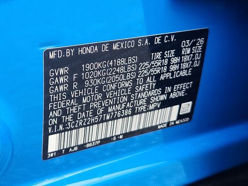 New 2026 Honda HR-V Sport image 18