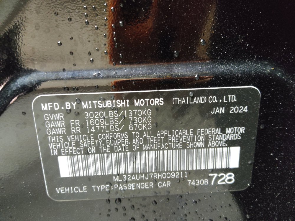 Used 2024 Mitsubishi Mirage ES FWD image 33