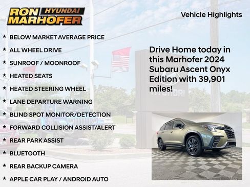 Used 2024 Subaru Ascent Onyx Edition AWD/4WD image 15