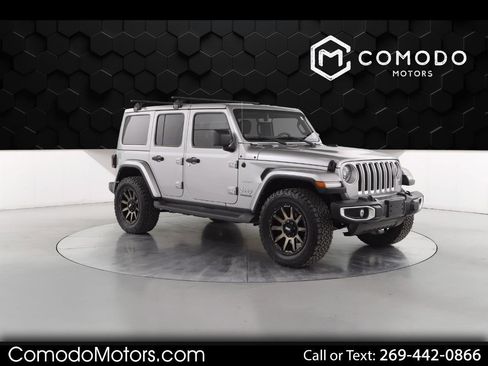 Used 2021 Jeep Wrangler Unlimited Sahara w/ Uconnect 4C Nav & Sound Group image 1