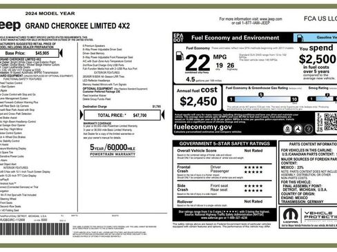 Used 2024 Jeep Grand Cherokee Limited RWD image 4