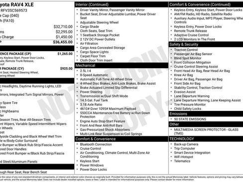 New 2025 Toyota RAV4 XLE w/ Convenience Package image 36
