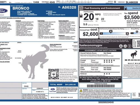 Used 2025 Ford Bronco 2-Door AWD/4WD image 12