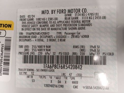 Certified 2024 Ford Mustang GT Premium RWD image 33