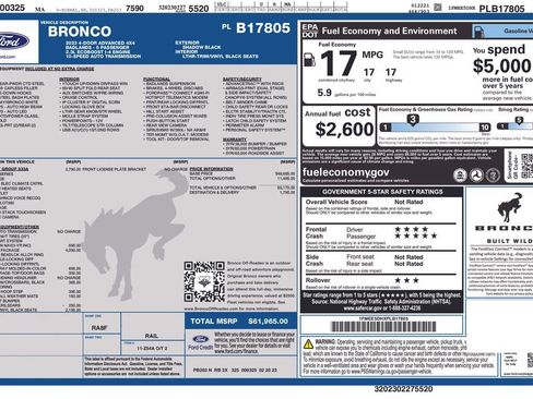 Used 2023 Ford Bronco Badlands w/ Sasquatch Package image 4